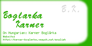 boglarka karner business card